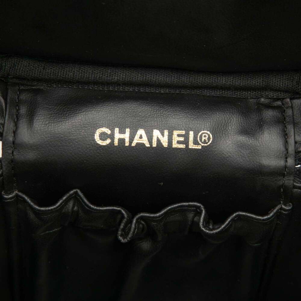CHANEL Black Caviar Leather Logo Vanity Bag - Picture 5 of 7